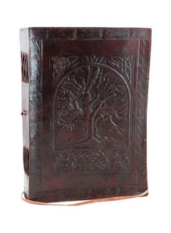 Handmade Tree Of Life Embossed Notebook Dark Brown - v1573568503/N31966111A_1