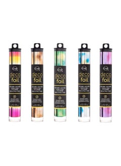 iCraft Pack Of 5 Deco Foil Colour Transfer Sheets  - Image 1