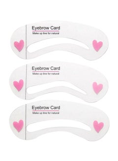 3-Piece Mini Brow Class Drawing Guide White