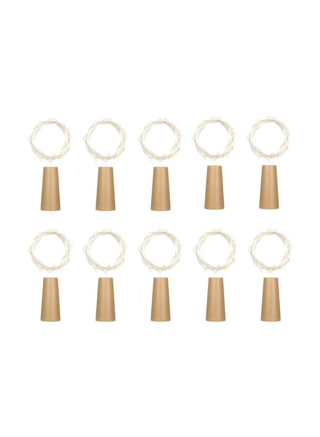 10-Piece LED Fairy String Light Multicolour 2meter - Image 1