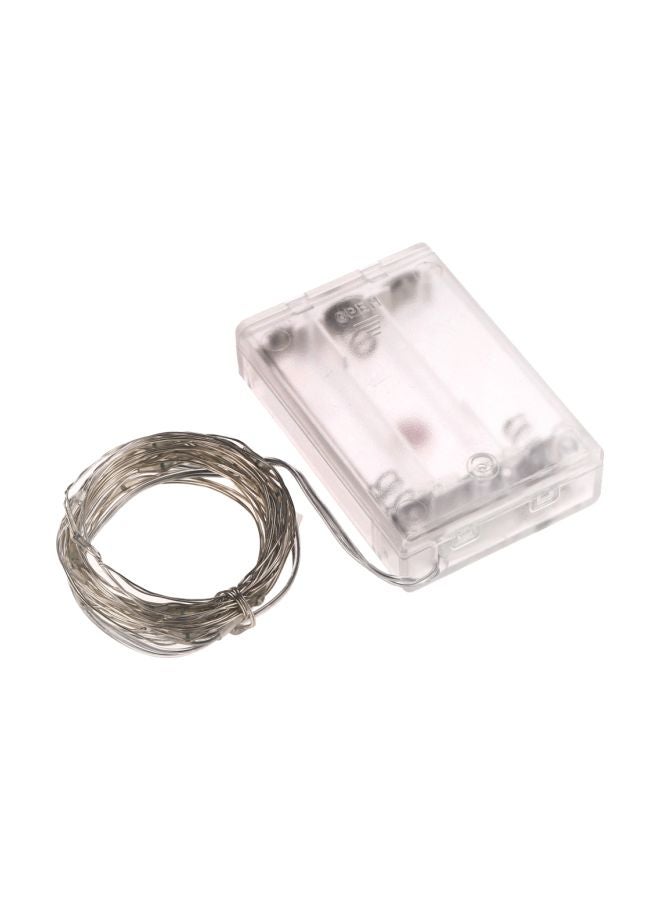 10-LED Water Resistant String Light White 10meter - Image 1
