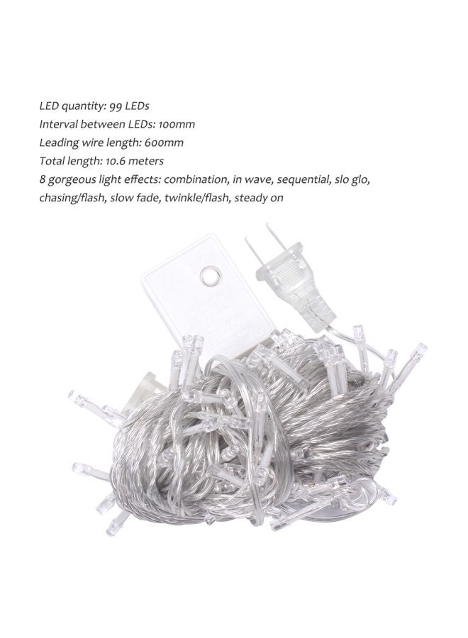 99-LED Water Resistant String Light Warm White 10meter - Image 5
