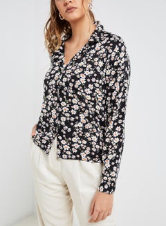 Floral Print Blouse Black/White - v1573625801/N31873678V_4