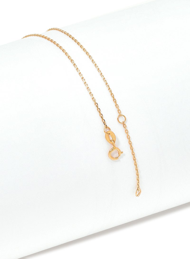 Capri Gold - 18 Karat Rose Gold Amethyst Single Stone Necklace - Image 1