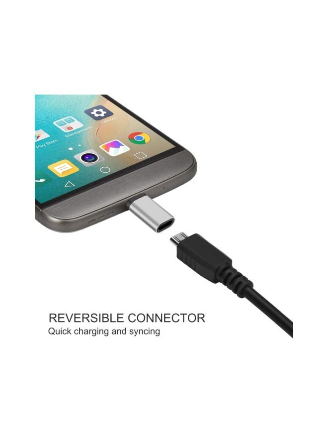 محوّل OTG من USB-C إلى مايكرو USB أسود/ فضي - v1573625908/N31895516A_3