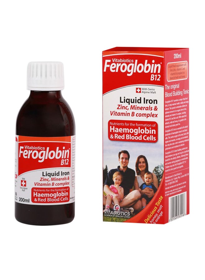 Vitabiotics Feroglobin Liquid 200ml  - Image 1