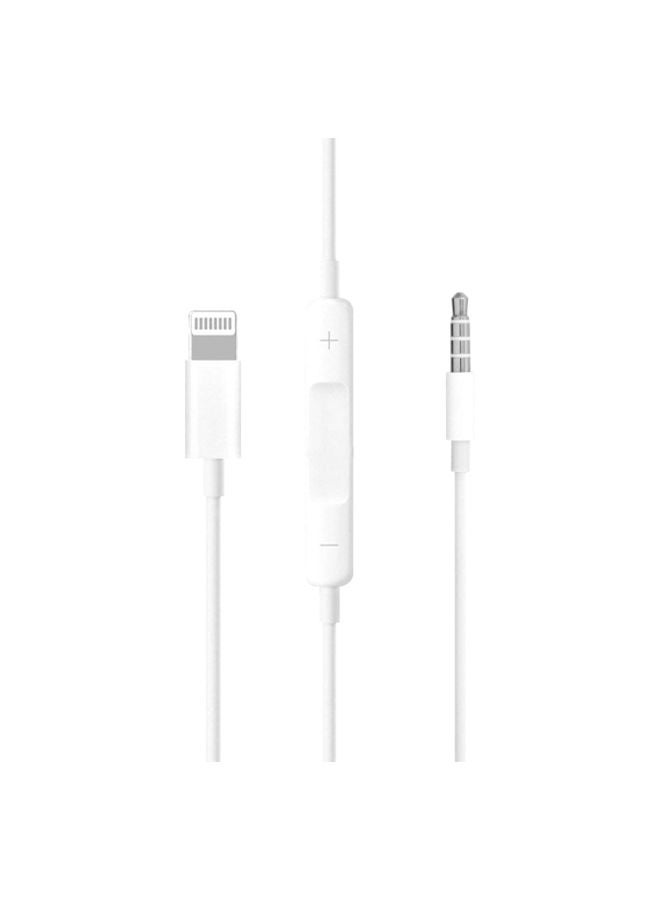 تراندز كابل صوت من Lightning إلى AUX ذكر أبيض - Image 2