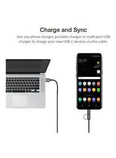 LINKCOMN Micro USB Cable With Lightning Connector Black  - Image 3