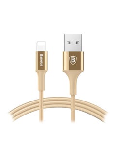 كابل USB لمزامنة البيانات والشحن لهواتف آيفون ذهبي