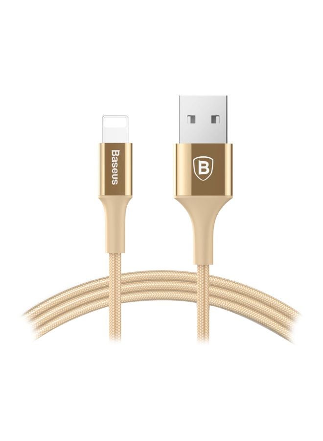 بيسوس - كابل USB لمزامنة البيانات والشحن لهواتف آيفون ذهبي - Image 1