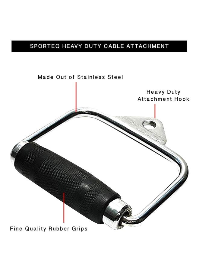 Max Strength - Barbell Machine Attachment Stirrup D Handle Bar 16cm - Image 1