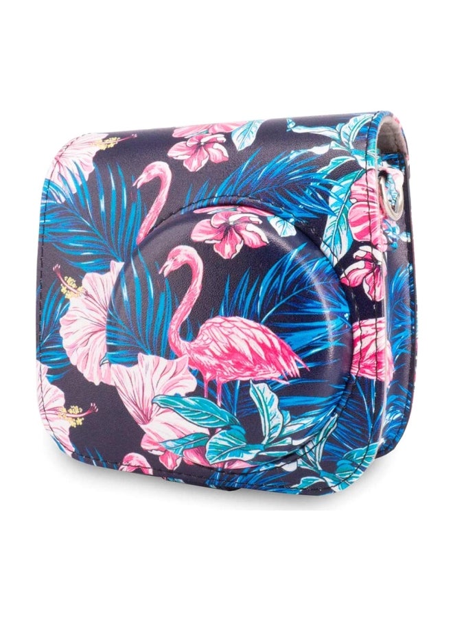 CAIUL Pink Pony Design Leather Camera Case Pink/Blue/Yellow - Image 4