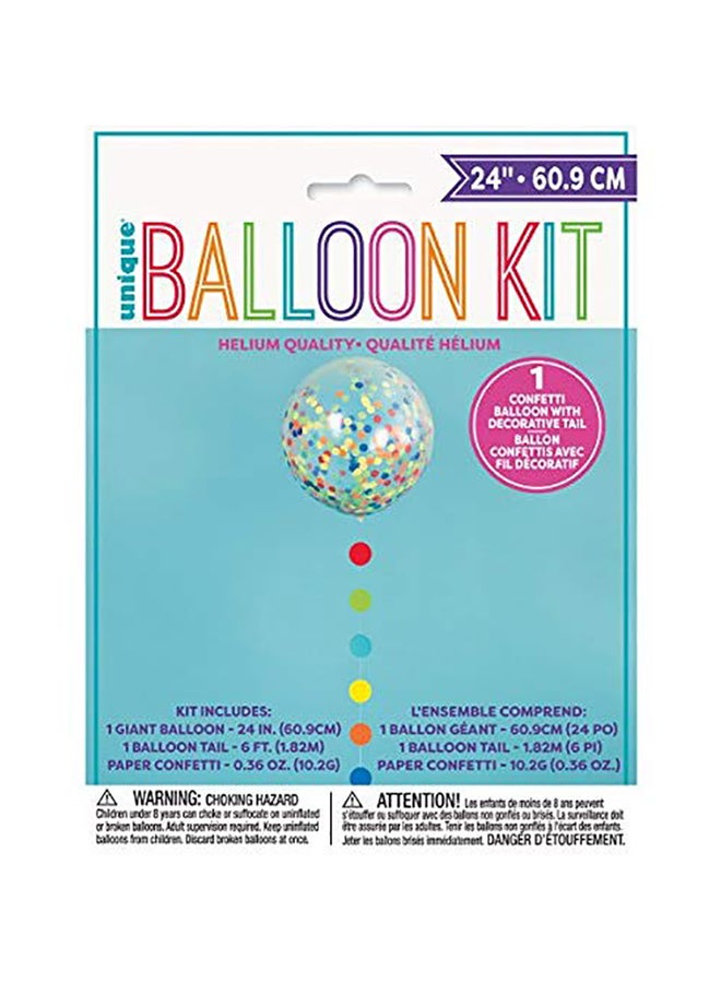 Unique Party Clear Confetti Balloon - Image 2