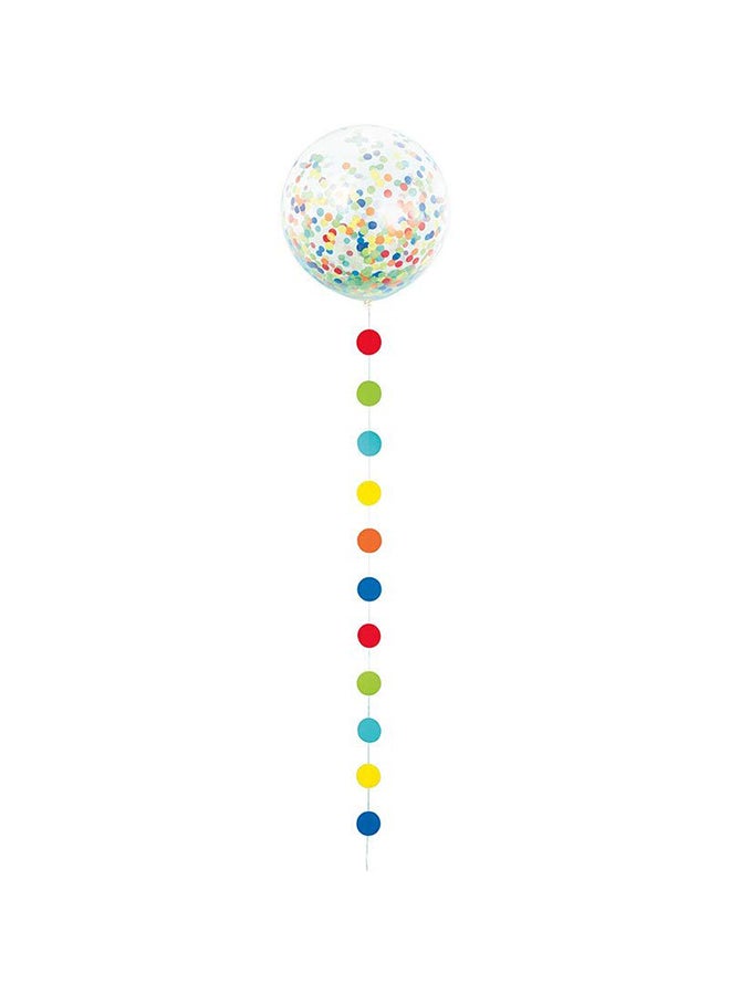 Unique Party Clear Confetti Balloon - Image 1
