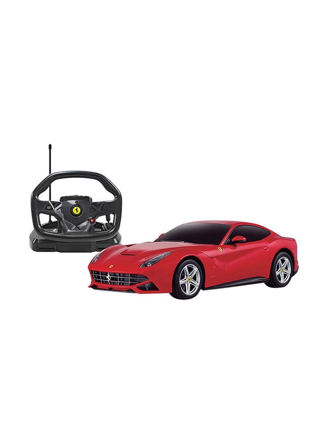 RASTAR Remote Control Car  1:18 Ferrari F12 With Steering Wheel Controller  - Image 1