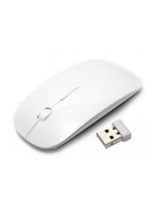 Wireless Optical Mouse With Receiver White - Image 1