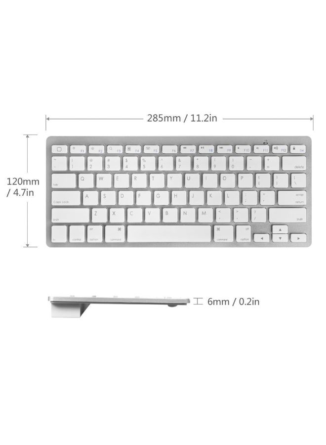 Wireless Bluetooth Keyboard White - Image 3