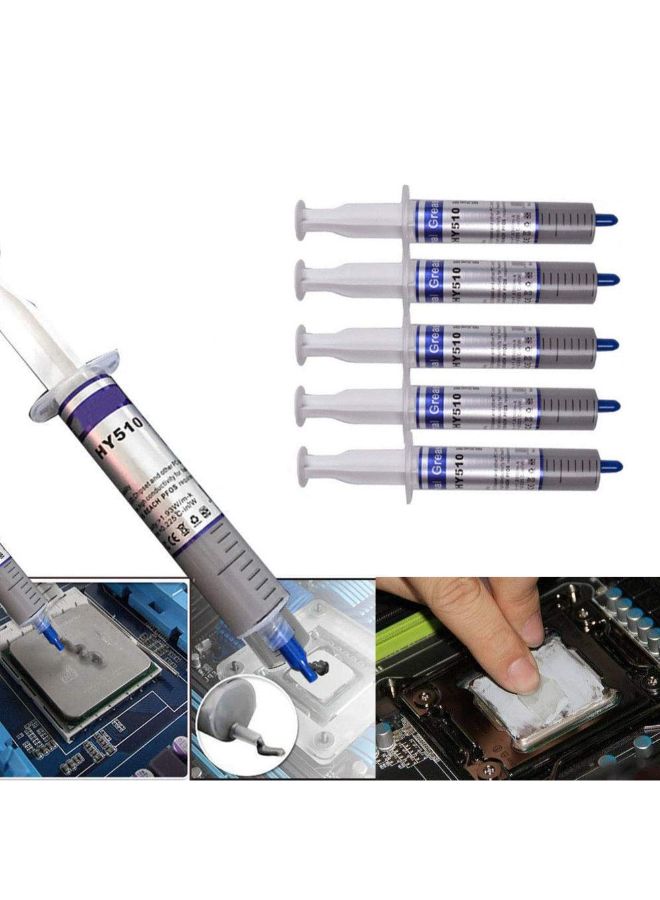 Generic 5-Piece Computer Heatsink Thermal Paste Grey  - Image 3