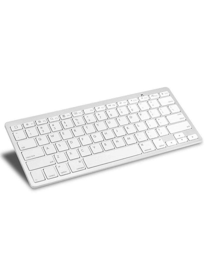 Generic - Wireless Bluetooth Keyboard For Windows And Apple iPad White - Image 1