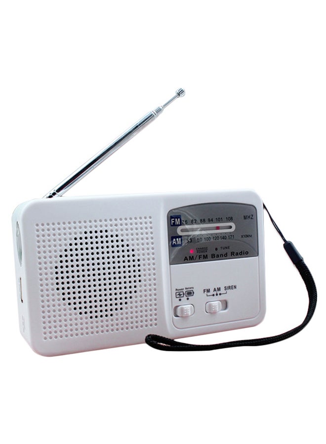 Solar Powered Radio RD369 White 