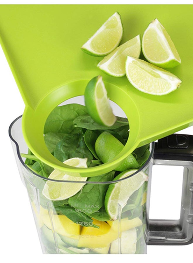 زيل لوح تقطيع للمواد الغذائية أخضر 33.5x25.5x3سم - Image 2