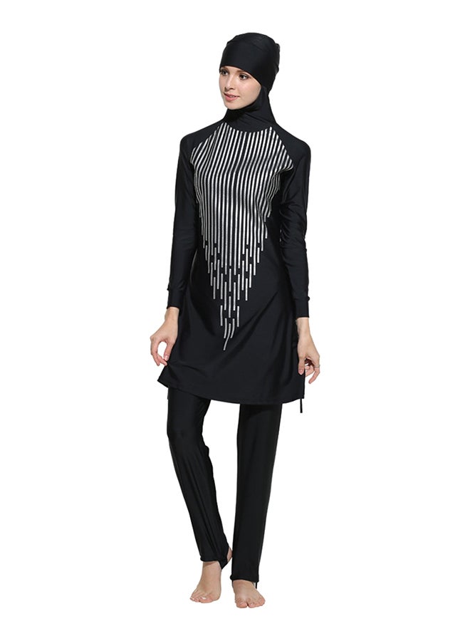 Generic - 3-Piece Islam Style Long Sleeve Beach Burkinis Set Black - Image 1