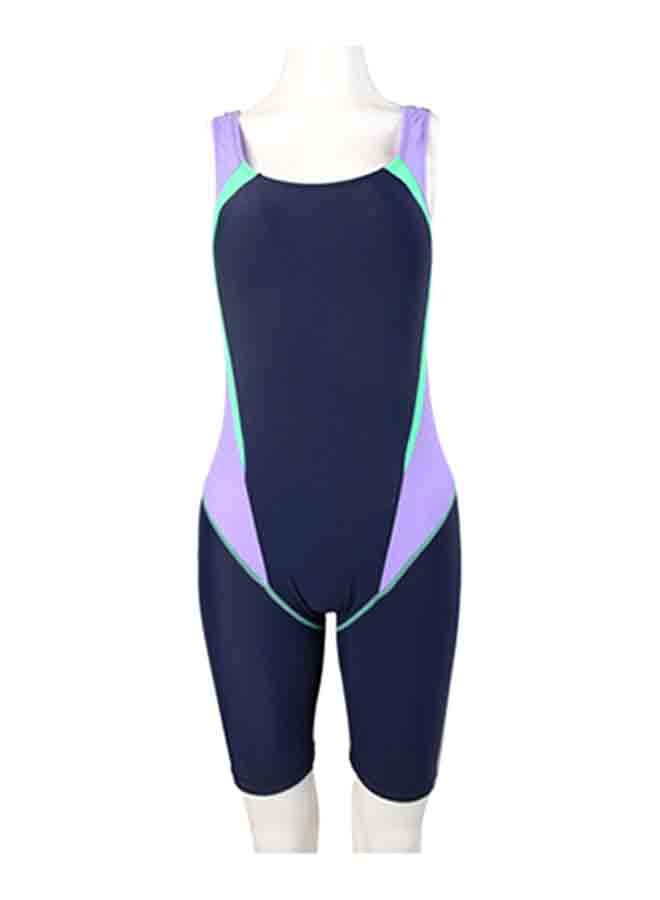 Generic Block Back Hollow Out Sleeveless Swimming One-Piece Black  - Image 4
