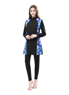 Generic 2-Piece Floral Hooded Swimwear Set Multicolor  - Image 1