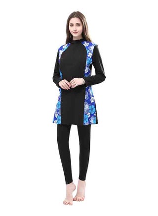 2-Piece Floral Hooded Swimwear Set Multicolor - v1573648836/N31880067V_1