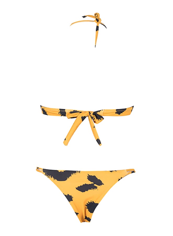 2-Piece Block Bandage Beach Bikini Set Multicolor - Image 4