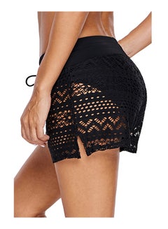Generic Lace Shorts Stylish Swimwear Black  - Image 3