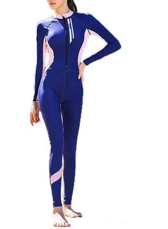 Generic Zipper Closure Patchwork Swimwear Multicolor  - Image 1