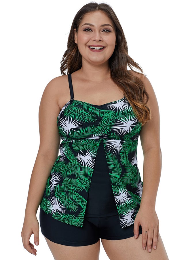 Floral Print Split Loose Fashion Swimwear Multicolour - Image 2