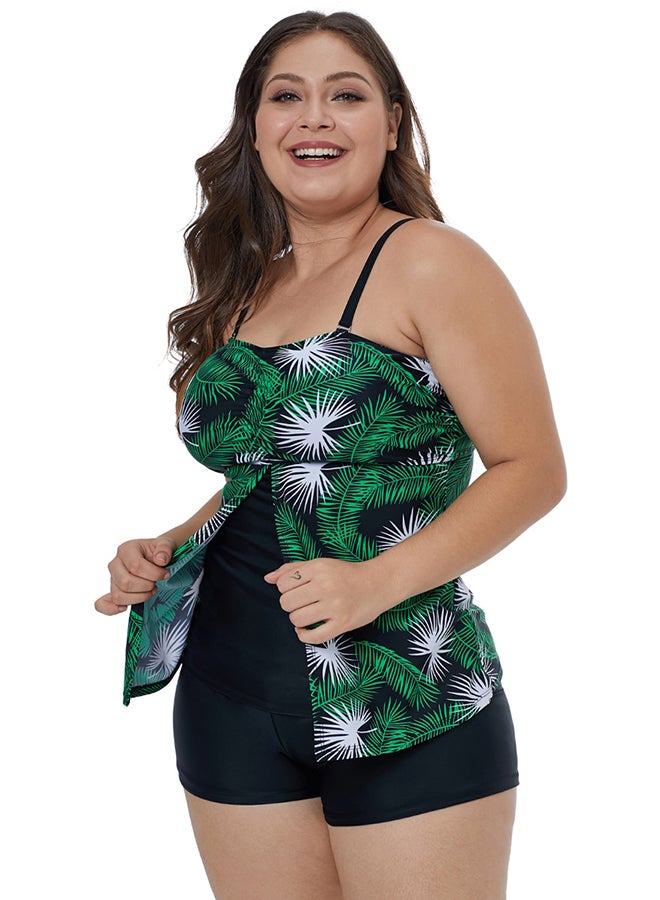 Floral Print Split Loose Fashion Swimwear Multicolour - Image 4