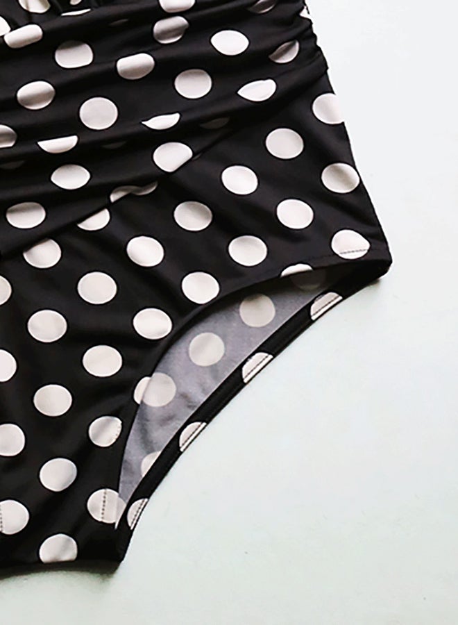 Generic - Swimsuit Polka Dot Pattern V Neck Backless Beachwear Multicolor - Image 1