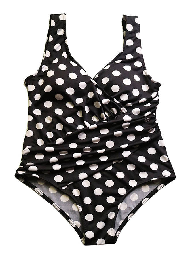 Generic - Swimsuit Polka Dot Pattern V Neck Backless Beachwear Multicolor - Image 1