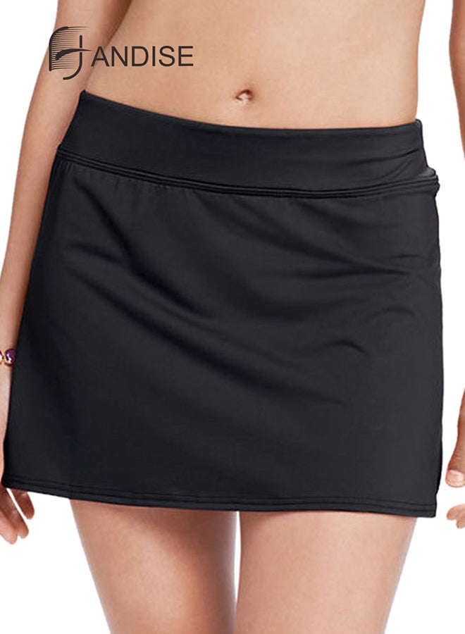 Generic Handise Solid Breathable Skirt Black  - Image 2