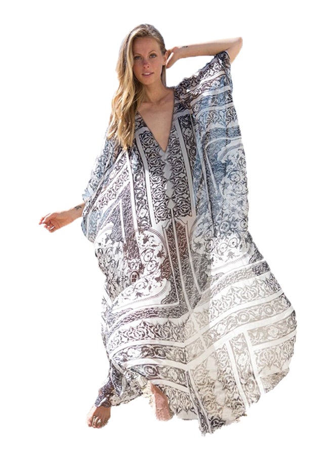 Bikini Cover Up Beach Kimono Robe Multicolor - Image 1