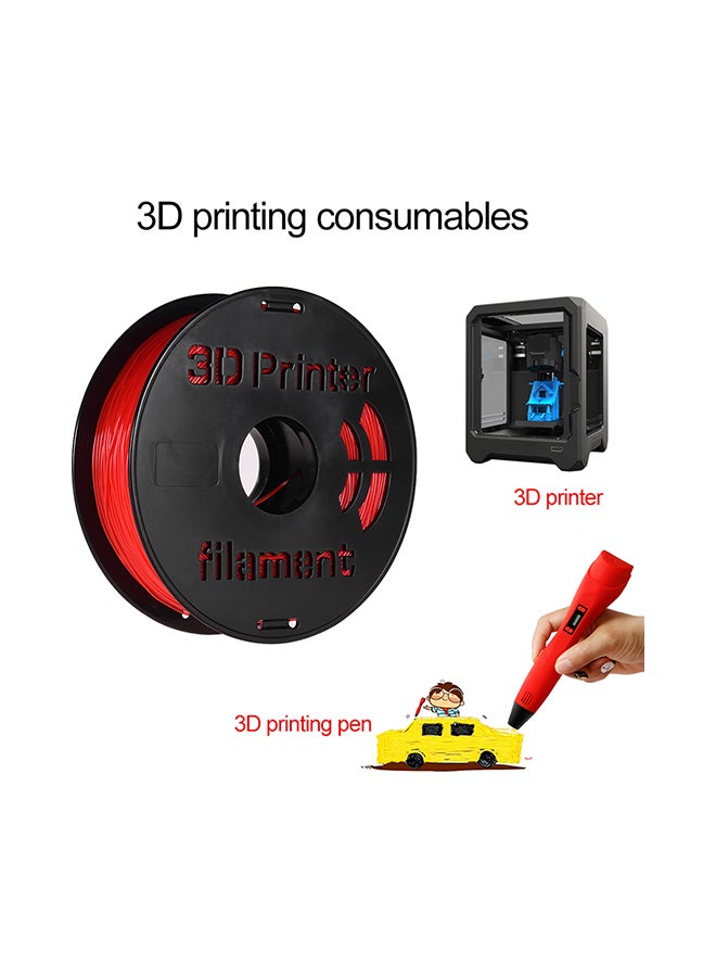 Spool 1.75mm Flexible 3D Printer TPU Filament Red  - Image 2