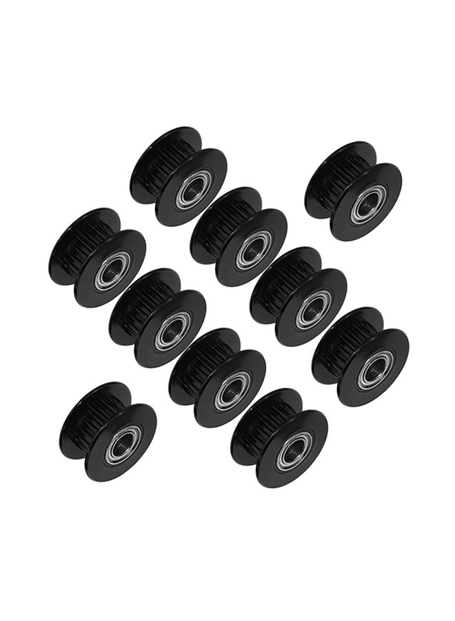 Aibecy 10-Piece Idle Pulley Gear Wheels Set Black  - Image 1