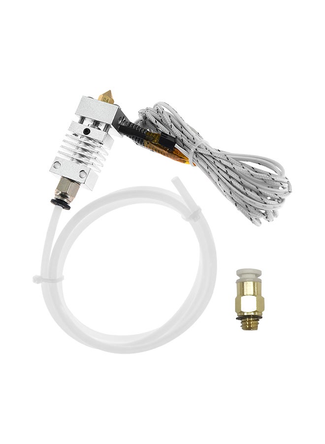 Aibecy Extruder Cable Kit With Thermal Heat Break Throat Tube White  - Image 1