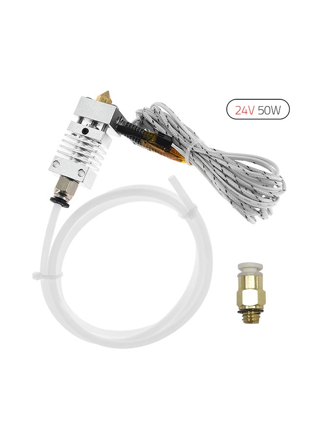 Aibecy Extruder Cable Kit With Thermal Heat Break Throat Tube White  - Image 2