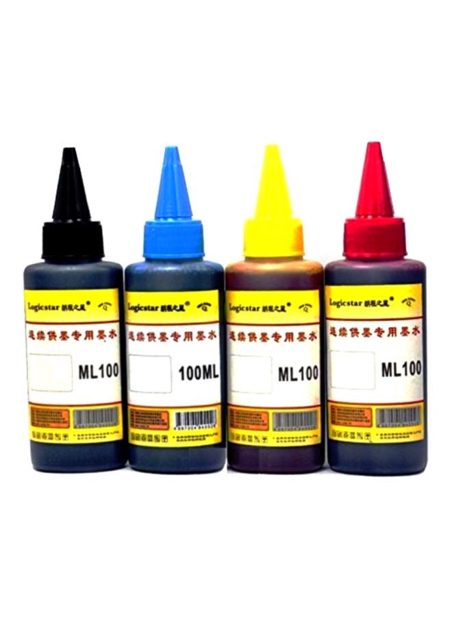 Third Party High Quality 4-Piece Cartridge Refill Ink 100ml Black/Cyan/Yellow 