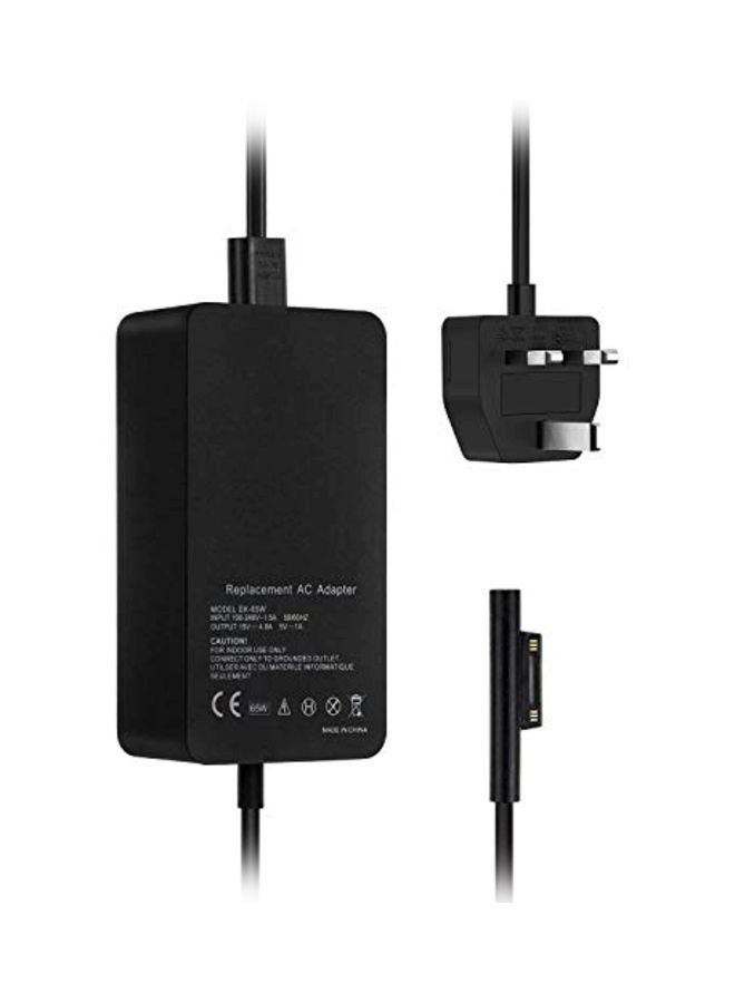 E EGOWAY Replacement AC Adapter For Microsoft Surface Book Pro 3/Pro 4/Pro 5 Black - Image 1