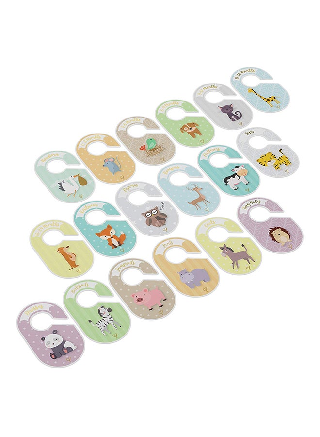 COZY HEDGEHOG 18-Piece Garments Size Dividers Set  - Image 1
