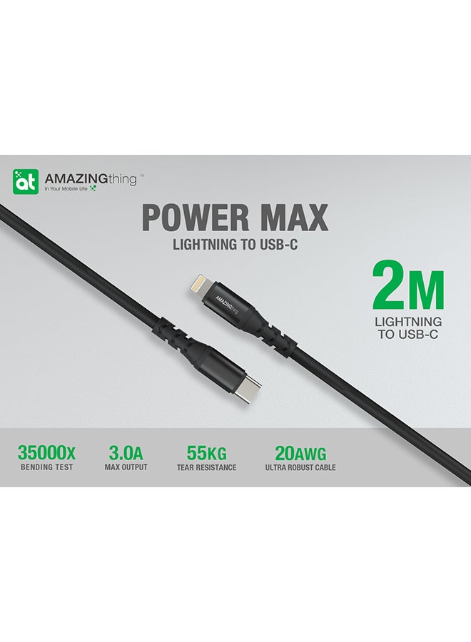 AMAZINGthing - Supreme Charger 18W PD Adapter With Lightning To USB-C Cable Combo Black - Image 1
