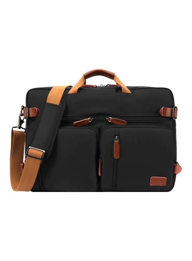 Leather Bag For Laptop 15.6-Inch Black  - Image 1