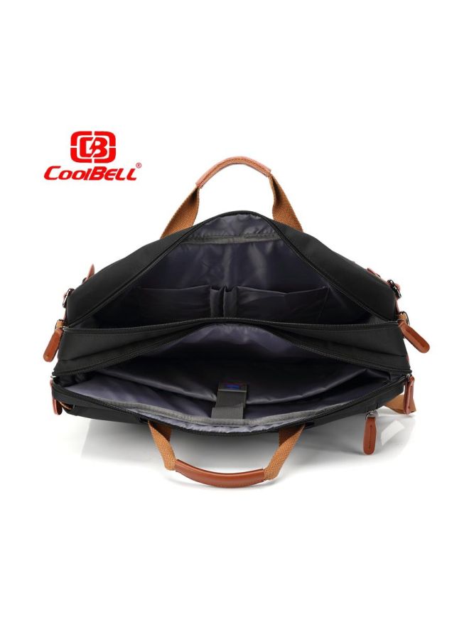 Leather Bag For Laptop 15.6-Inch Black  - Image 4