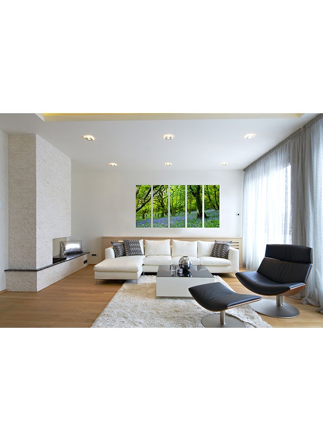 The Hotel Art - 5-Piece Framed Canvas Wall Art Painting Multicolour 63x32inch - Image 1