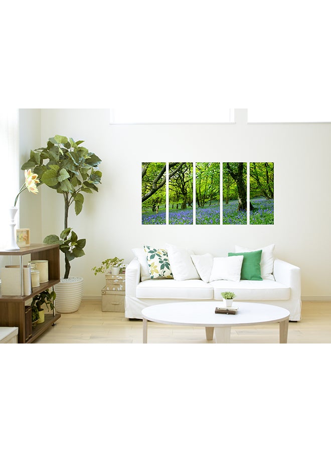 The Hotel Art - 5-Piece Framed Canvas Wall Art Painting Multicolour 63x32inch - Image 1